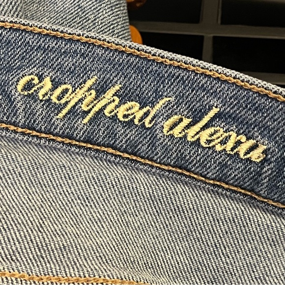 7 For All Mankind Cropped Alexa Raw Hem Jeans Luxe Vintage Size 30 - Picture 13 of 16